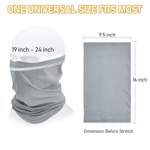 Image of TICONN Neck Gaiter Face Cover Scarf, Neck Warmer Breathable Sun & Wind-proof for Skiing Fishing Hiking Cycling