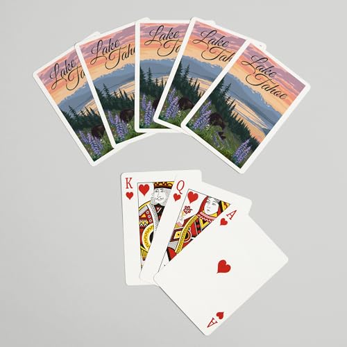 Lantern Press Cartas de Poker 52 Piezas Black Bear and Cubs miniatura 7