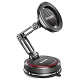 SYNCWIRE Handyhalterung Auto Magnetisch für MagSafe, 3-Achsen Design, Extra Starker Saugnapf, 360° Drehbar, für iPhone 17 Pro Max 16 15 14 13 12 & Samsung, Weiß