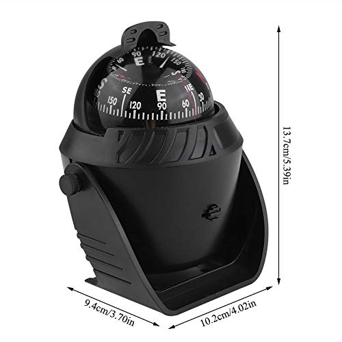 Brújula portátil adhesiva para tablero de navegación miniatura 7