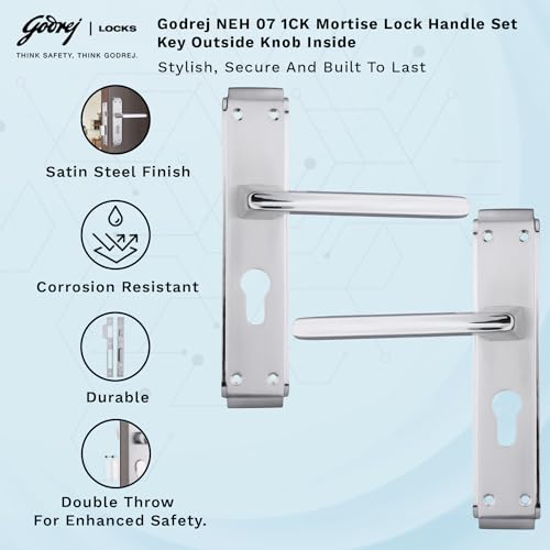 Godrej Door Handle with Lock Set Godrej Door Handle with Lock Set