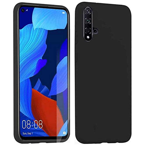 COPHONE® Cover per Huawei Nova 5T, Cover Huawei Nova 5T Nero Silicone Case Molle di TPU Sottile Custodia perHuawei Nova 5T