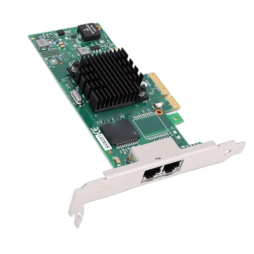 Tarjeta Ethernet de 1 GB Doble Puerto RJ45 PCI Express 2.0 X4 Oficina