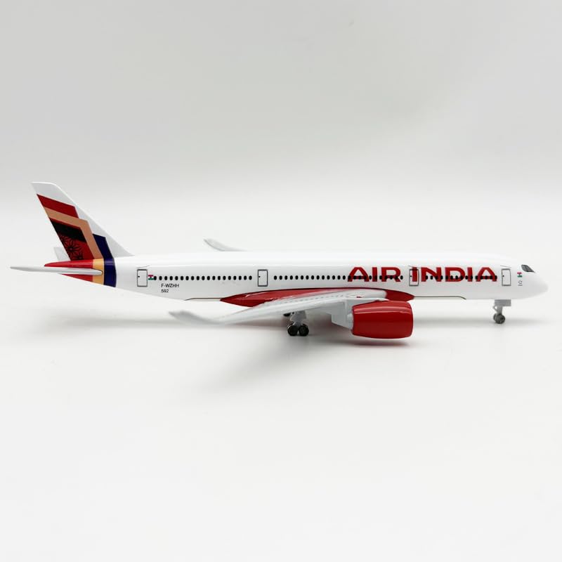 Image of Airplane Model 20 CM - Air India Airlines Airbus A350 Metal Diecast Alloy Aircraft Toy Plane
