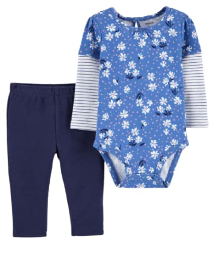 Bodysuit floral 2 pièces bébé pour les journées de jeux et balades