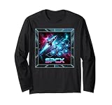 SPCX Space Logo with Orbital Solar Panels Long Sleeve T-Shirt