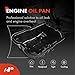 A-Premium Engine Oil Pan with Drain Plug Compatible with Hyundai Santa Fe 2010-2020 Santa Fe Sport 2013-2018 Sonata 2006-2019 Tucson 2010-2020 Optima 2006-2020 Sportage 2011-2020 2.0L 2.4L