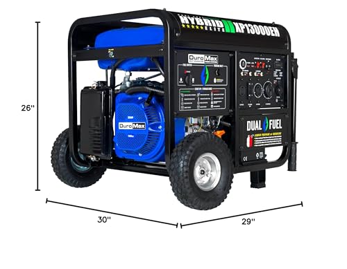 DuroMax XP13000EH 13,000-Watt Dual Fuel Portable Generator - Gas & Propane, Electric Start, Whole Home Backup Power, Transfer Switch Ready, RV & Emergency Ready - Image 4