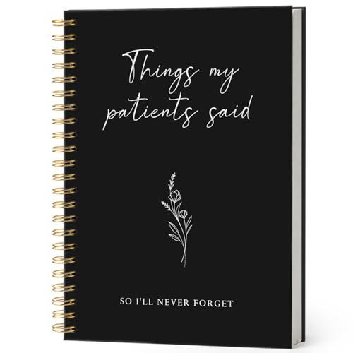 Carnet de notes pour le travail d'infirmière et cadeau médical floral