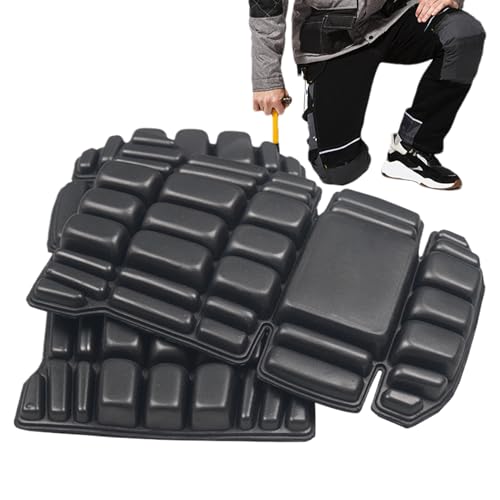 Work Wear 1 paire de genouillères flexibles en mousse pour pantalon de travail, genouillères pour carreleurs, stratifiés, parquet, jardinage, coussinets de protection des genoux, noir