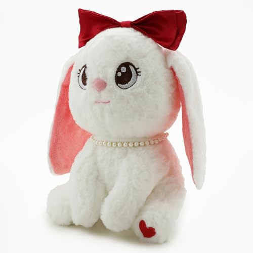 Image of White Bunny Soft Toy for Kids Stuffed Soft Toy with Cute Hug-Friendly Plush for Babies, Toddlers & Children Safe, Lightweight & Easy to Clean (28CM)