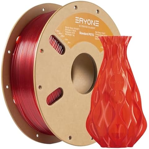 ERYONE 1.75mm Transparent PETG Filament 1kg Cover