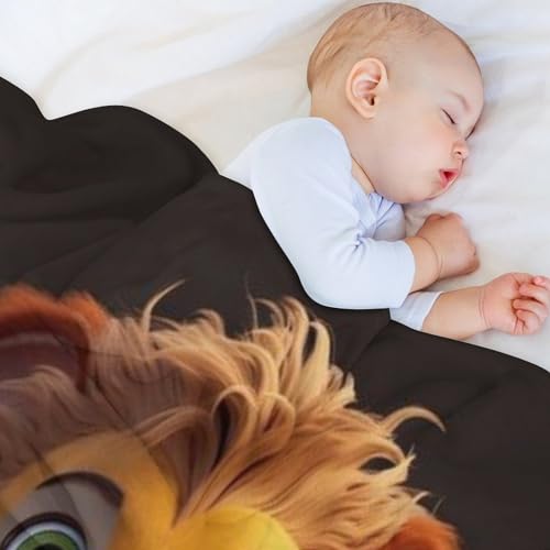 Couverture lion couverture douce et douillette cadeau pour enfant - 4