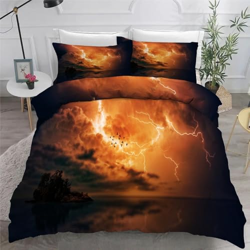 Housse de couette 200x200 microfibre douce avec fermeture éclair solide - 6