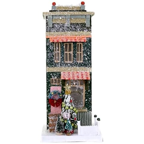 Cody Foster & Co Antique Shop Hunter Green Christmas Village House Shoppe Cover