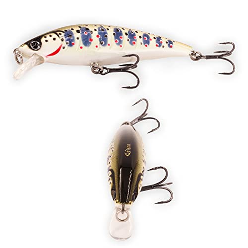 Foto von FISHN GRUMPY Puncher Wobbler, Floating, Gewicht: 11.8g, Länge: 8.5cm, Kunstköder/Angelköder zum Angeln auf Raubfische wie Zander, Hecht, Barsch, Forelle (TROUT)