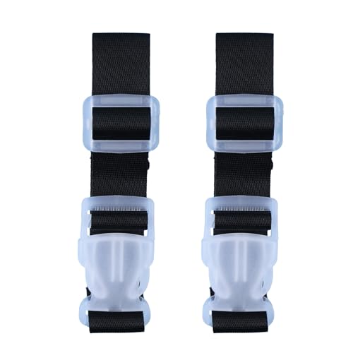 Image of Ferris 2Pcs Add a Bag Luggage Straps Bag Straps Suitcase Belt Ideal for Suitcase Luggage Connector AdjustableTravel Attachment Travel Accessories, Connect Your Luggage (Black)