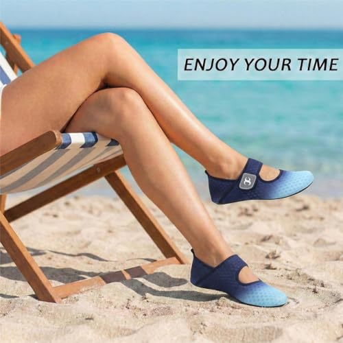 Image of Water Shoes for Women Men Barefoot Beach Swim Aqua Socks Summer Wide Slides Sandals Quick Dry Pool River Sea Sock Shoes