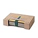 Black+Blum Stainless-Steel Sandwich Box | Plastic Free Meal Prep Lunch Box Food Container with Bamboo Lid, Ocean, 900ml / 30 fl oz
