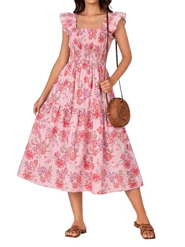 Image of Rooscier Women's A Line Smocked Midi Dress