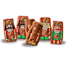 Nutcracker Shaped Peanut Butter Milk Chocolate Candy Individually Wrapped Bulk Bag - 1 lb Approx. 45 pieces