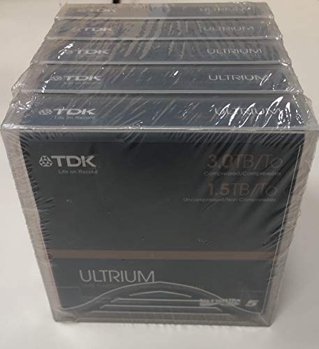 Image of TDK LTO5 Ultrium 1.5TB /3TB with Case - 5 Pack