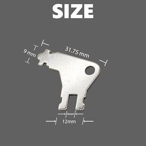 Miniatura 5 de Juego de 6 llaves universales compatibles con llaves, dispensador de toallas de papel para dispensadores de toallas de papel y papel higiénico (6