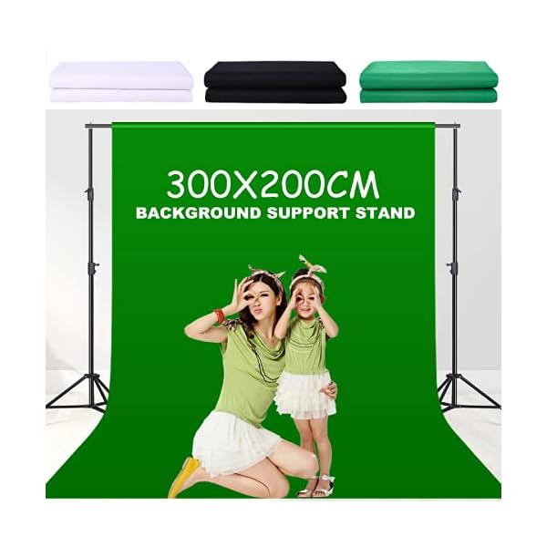 Fotohintergrund, Fotostudio-Hintergrund-Stütz-Set, schwarz, weiß, grün, Hintergrund für flache Lebensmittel, Requisiten… – Bild 6