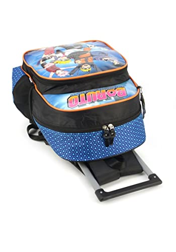 Kit Mochila de Rodinha Masculina Boruto by Luxcel Ref.38126 (Azul)