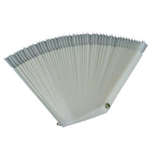 WAWO 50 Pcs Natural Fan-shaped False Nail Art Tips Sticks Polish Gel Salon Display Chart Practice Tool