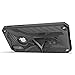 Zizo Static Cover - Case for iPhone Xs Max + Military Grade Drop Tested + Built in Kickstand (Black/Black)