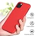 Miracase Liquid Silicone Case Compatible with iPhone 11 Pro Max 6.5 inch(2019), Gel Rubber Full Body Protection Shockproof Cover Case Drop Protection Case（Red）