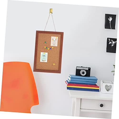 Operitacx Quadro de cortiça emoldurado pequeno aviso quadro de cortiça decoração escritório para cas