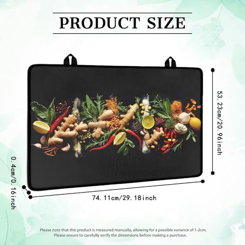 Image of Food Electric Stove Insulation Pad Heat & Stain Resistant Dish Drying Mat for Kitchen 30x21 Inch Cooktop Stove Guard Protector with Anti-Slip Grip Extra Large Mat