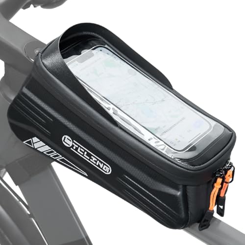 Bike Phone Front Frame Bag, 2L Water-Resistant Bicycle Top Tube