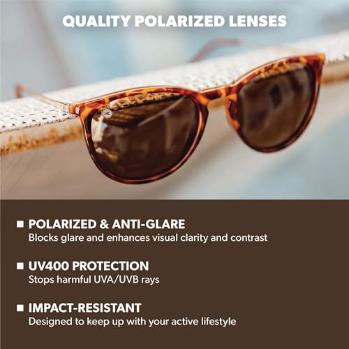 Image of Knockaround Round Trendy Polarized Sunglasses for Women - UV Protection