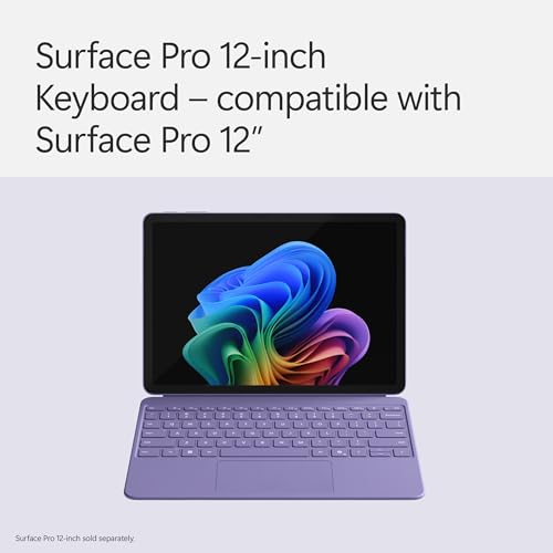 Microsoft Surface Pro Keyboard and Slim Pen 2 Bundle for Surface Pro 12" Device, Alcantara Material, Violet - image 5