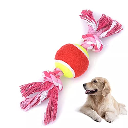 KUTKUT Chews Color 2 Knot Tug Tennis Ball – Premium Cotton-Poly Tug Toy for Dogs – Interactive Dog Tug Toy – Rope Dog Toy with Tennis Ball Labrador, Golden Retriever (B099YVGGRR) Amazon Price History, Amazon Price Tracker