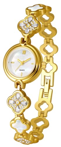 Montre à quartz pour femme : le cadeau de luxe idéal avec motif trèfle
