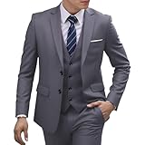 : Abbina l'abito a una camicia elegante, una cravatta classica o un papillon e scarpe eleganti lucide per un matrimonio completo, un ballo di fine anno o qualsiasi altro evento. L'abbinamento di gemelli o foulard eleva lo stile senza sforzo.