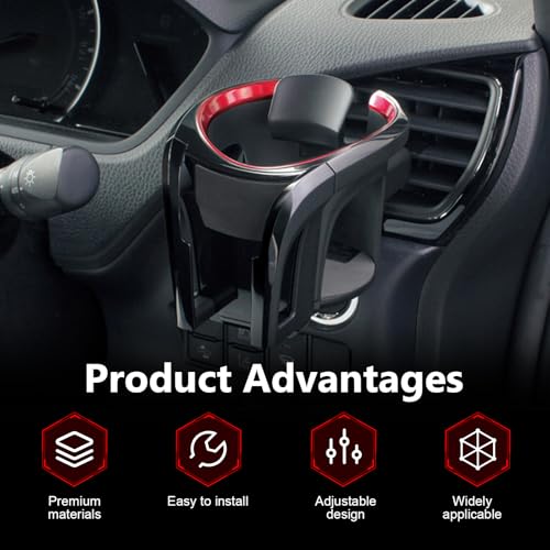 Portavasos multifuncional para carro 2 en 1 con soporte para celular miniatura 3