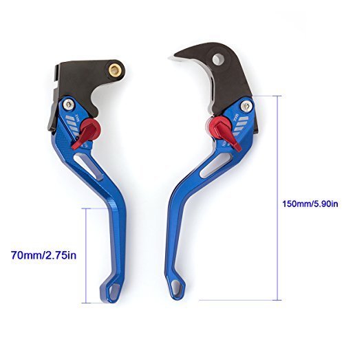 Fxcnc Electroplate Short Adjustable Brake Clutch Levers Compatible With Drz400 Drz 400 Dr-Z 400 2000-2012 #TOP1