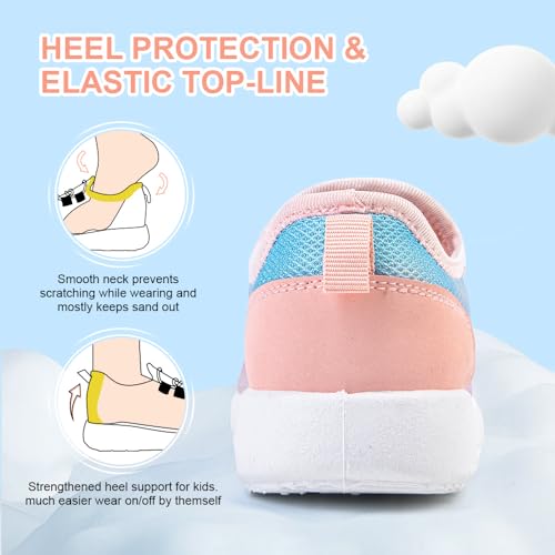 Hiitave Girls Slip On Tennis Shoes Kids Gym Running Sneakers For Youth Machin Washable Tie Dye Pink Size 13 M Us Little Kid thumb #2