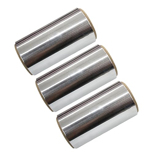 BEBEMOKO 3 Pack Hair Coloring Tinfoil Salon Tin Foil for Manicure Styling Tool Hairdressing Perm Foil Barber Accessories for Salon Use