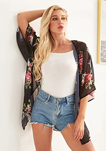 Kimono décontracté femme florynova coupe ample dissimulant les formes