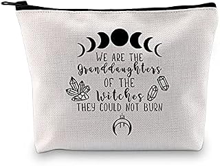 JTOUK We are The Granddaughters of The Witches They Couldn't Burn Halloween Witch Zipper Pouch New Witch Starter Kit Bag (Granddaughters of Witches EU), M