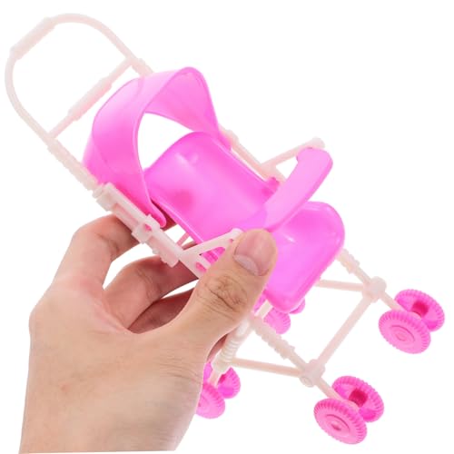 ZUNOXAZ Puppenbuggy für Leichter Puppenwagen aus Robustem für Puppenhaus Rollenspiele Stärkung der Eltern Junge Mädchen Beziehung mit Schaumrädern Kompakte – Bild 8