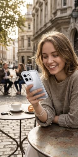 Image of Lustree Nord CE 6,Back Cover Compatible with OnePlus Nord 6 5G|with Ai Button 4 Corner Air Cushion Protection & Camera Protection | Slim & Stylus Cover OnePlus Nord CE 6 / Nord 6