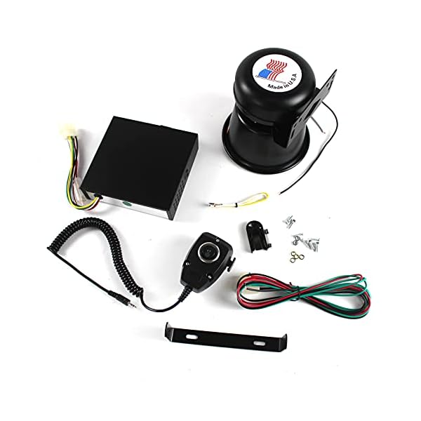 400W DC12V 9 Sound Loud Car Warning Alarm Police Fire Horn Speaker System + Mic Car Siren Horn Mic 9 Sound Auto Parts - Image 4