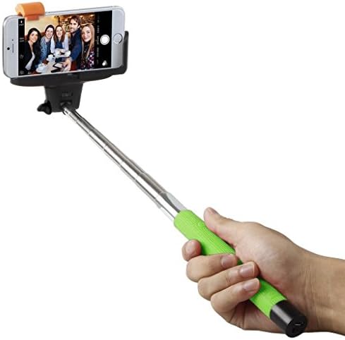 iSnap Pro 3-In-1 Self-portrait Monopod Extendable Selfie Stick with built-in Bluetooth Remote Shutter With Adjustable Grip Holder for iPhone 6, iPhone 5, Samsung Galaxy S5, Android